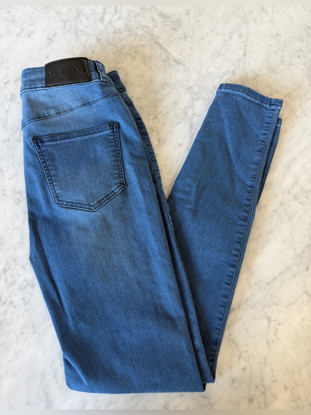 FITJEANS Blue Stretch Skinny Jeans Jeggings Women’s Large